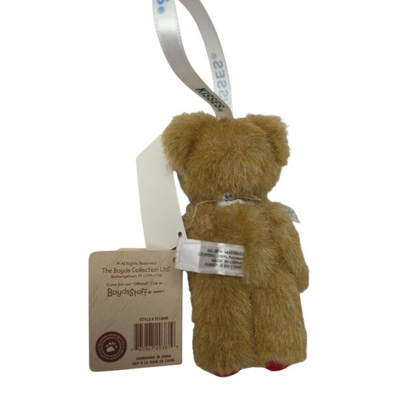 Boyds Bears Hershey Mini Valentine Love Bear Head Bean Collection Plush Ornament - Picture 3 of 9